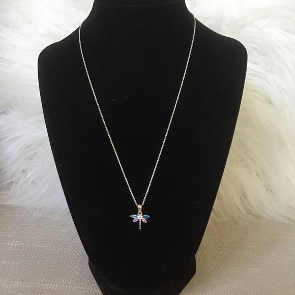 CZ Dragonfly Necklace🔴 - Picture 3 of 4